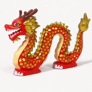 03 Dragon Rojo Festivo Dragón Chino
