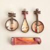 4 Instrumentos chinos miniatura/ Barquito Chino para Incienso