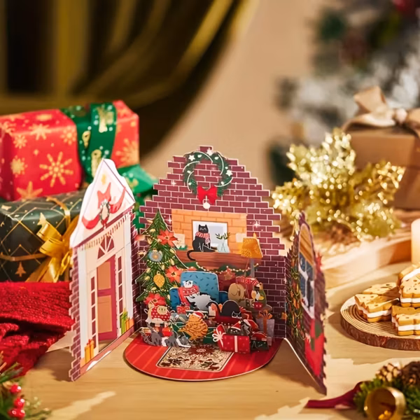 Celebración en 3D: Tarjeta de Pascua/ Monumentos del Mundo/ TOKYO/ Tarjeta Navidad Pesebre/ Reyes Magos/ Muñeco de Nieve/ Castillo/ Gatos Navideños/ Noche estrellada/ Cumpleaños