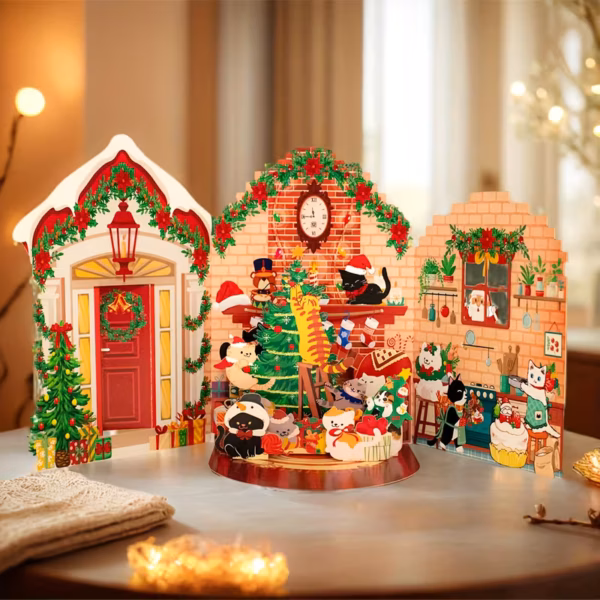 Celebración en 3D: Tarjeta de Pascua/ Monumentos del Mundo/ TOKYO/ Tarjeta Navidad Pesebre/ Reyes Magos/ Muñeco de Nieve/ Castillo/ Gatos Navideños/ Noche estrellada/ Cumpleaños